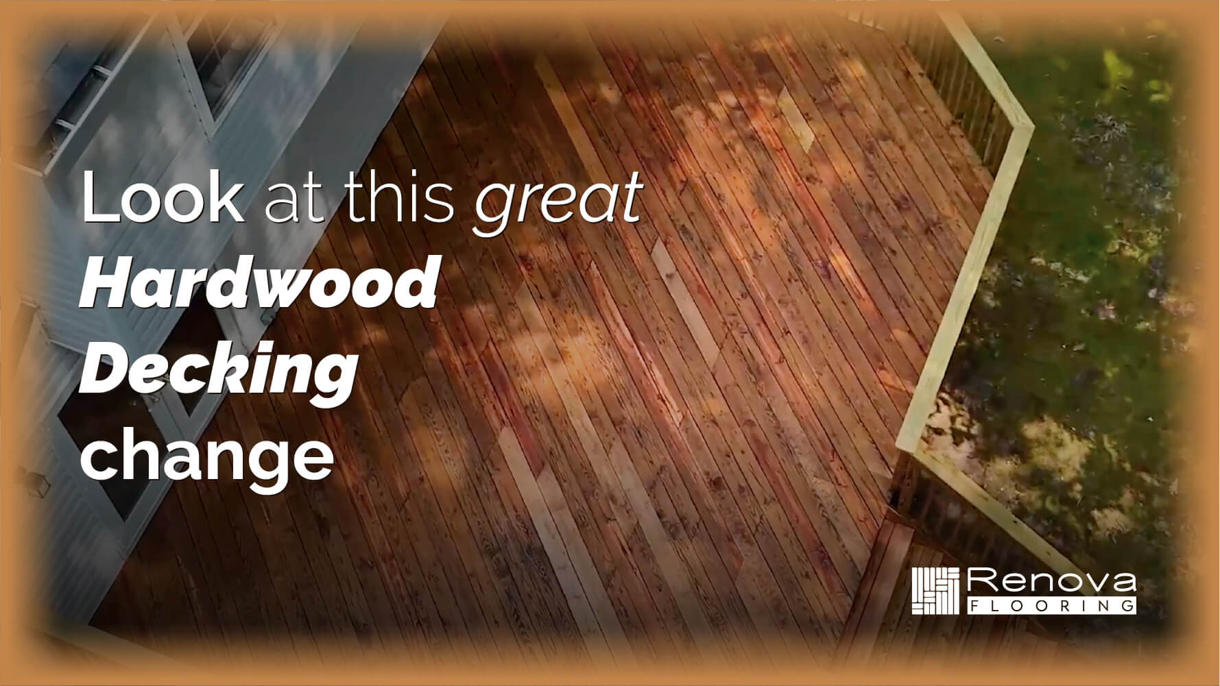 Look at this great Hardwood decking change
