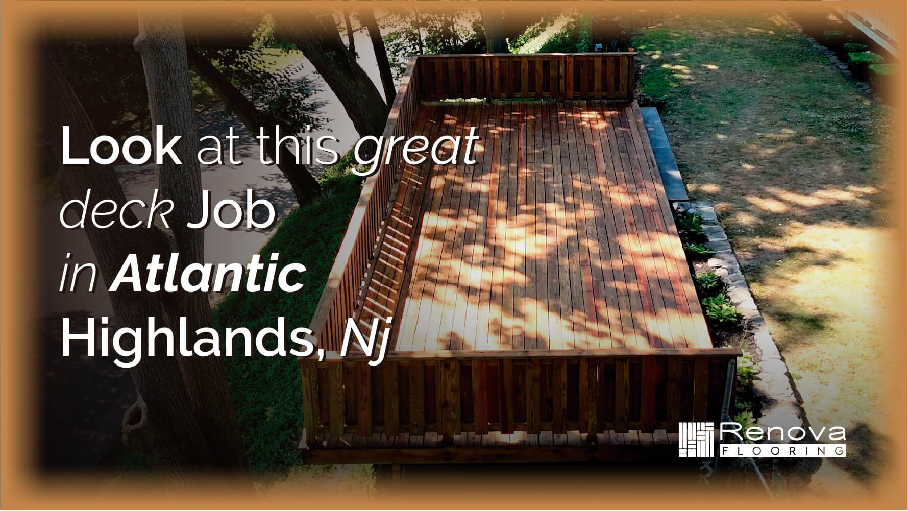 Look at this great deck job in Atlentic Highlands, NJ