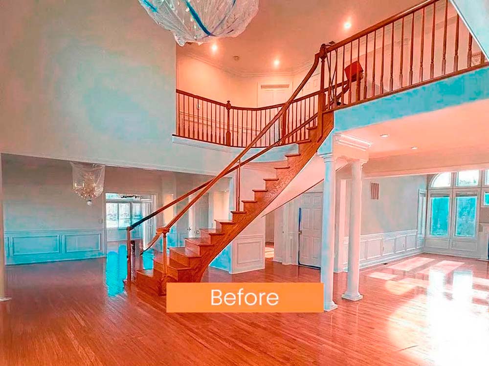 Before Renova Flooring Refinishing